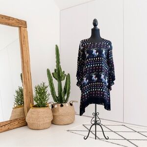 Uncle Frank Cowgirl Western Cowboy Boot Fringe Hem Dress